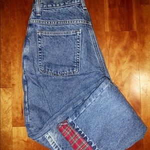 L.L. Bean Double L Flannel Lined Jeans